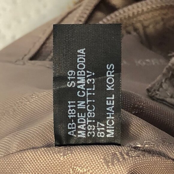 Michael Kors Large Crossbody Handbag 38T8CTTL3V MK print, Tan, Gold Detail - Picture 7 of 13